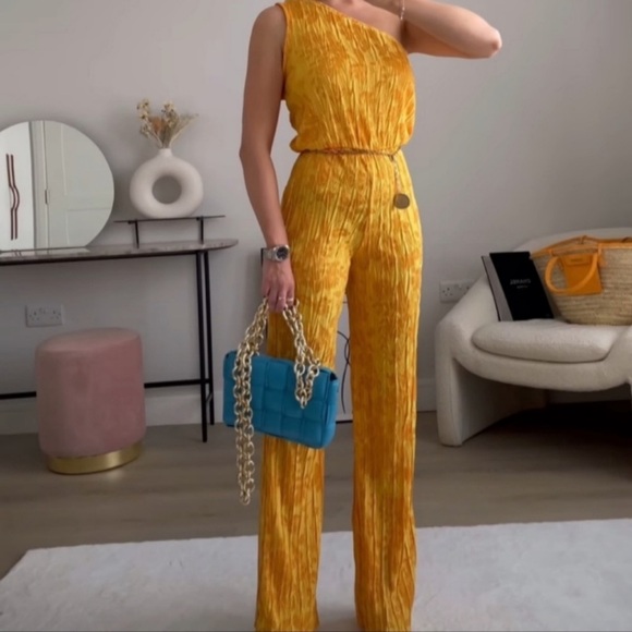 Sold———Zara jacquard jumpsuit - Picture 5 of 5